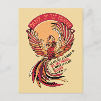 Postal De Invitación Orden del Emblema Fénix Crosshatched