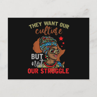 Postal De Invitación Orgullo americano africano, herencia negra, histor