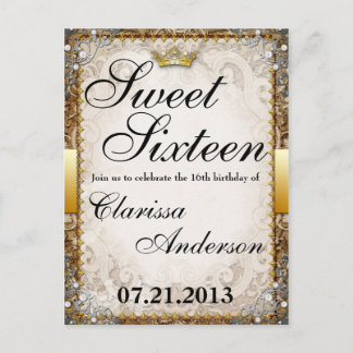 Postal De Invitación Ornate Fairytale Storybook Sweet