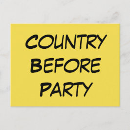 Postal De Invitación "País Antes Fiesta" Dejó El Mensaje Político De La