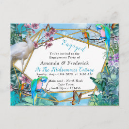 Postal De Invitación Paisaje tropical surrealista