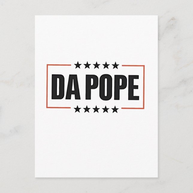 Postal De Invitación Papa León XIV Iglesia Cristiana Da Papa (Anverso)