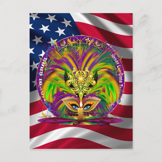 Postal De Invitación Paquete combinado de Fiesta de carnaval Elegir ent (Anverso)
