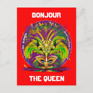 Postal De Invitación Paquete Combo Fiesta Mardi Gras Elegir entre 3 dis