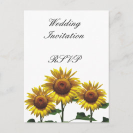 Postal De Invitación Paquetes de Bodas de Girasoles Inexpensive Sets Ki