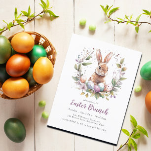 Postal de invitación para Brunch de Pascua