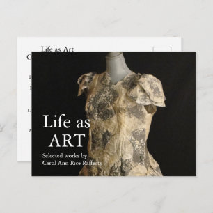 Postal de invitación para mostrar arte