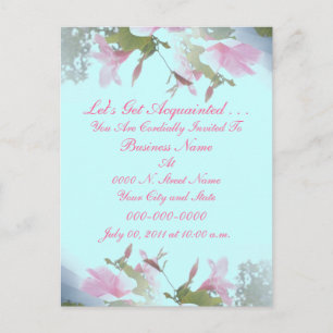 Postal de invitación para presentación de negocios