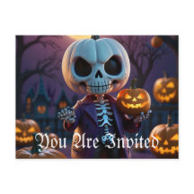 Parche de calabaza - compañero de esqueleto