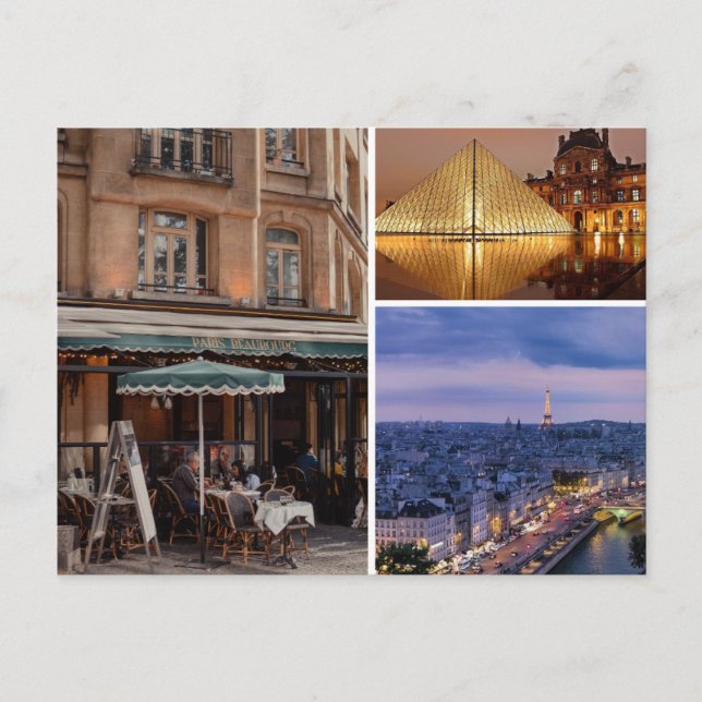 Postal De Invitación París Francia (Anverso)