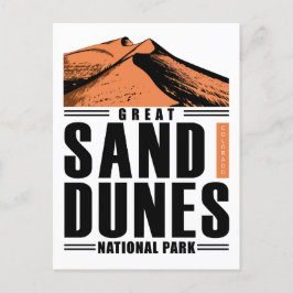 Postal De Invitación Parque nacional de las Grandes Dunas de Arena Colo