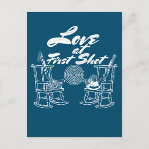 Postal De Invitación Partido de caza de parejas de la fiesta de la boda