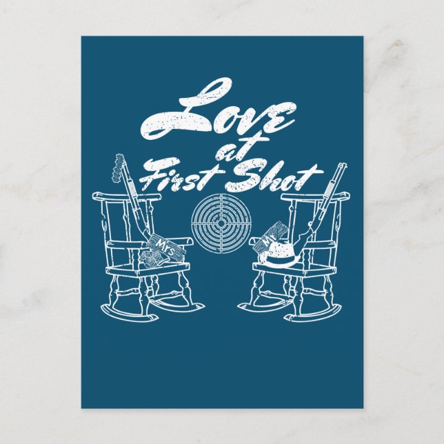 Postal De Invitación Partido de caza de parejas de la fiesta de la boda (Anverso)