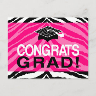Postal De Invitación Partido de Graduación de Chicas de Cebra Rosa Cali