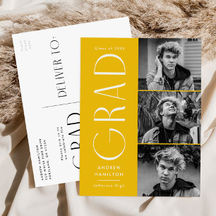 Postal De Invitación Partido de Graduación de Fotografía de color Amari