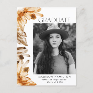 Postal De Invitación Partido de Graduación de Fotografía de Cristal por
