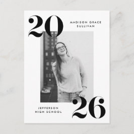 Postal De Invitación Partido de Graduación de Fotografías con Cartas Ne