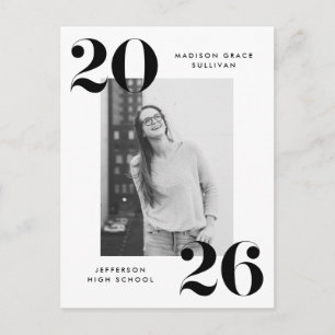 Postal De Invitación Partido de Graduación de Fotografías con Cartas Ne