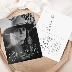 Postal De Invitación Partido de Graduación de Fotografías con Estilo Ve