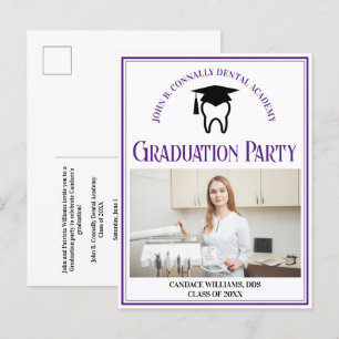 Postal De Invitación Partido de Graduación de Personalizado de Fotograf