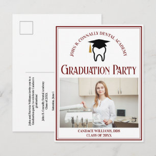Postal De Invitación Partido de Graduación del Personalizado de fotogra