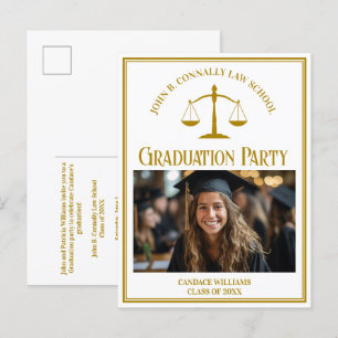 Postal De Invitación Partido de Graduación Fotográfica de la Escuela de