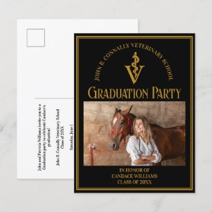 Postal De Invitación Partido de Graduación Fotográfica de la Escuela Ve