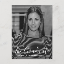 Postal De Invitación Partido minimalista de Graduación de Fotografías e