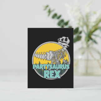 Postal De Invitación Partysaurus Rex