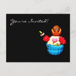 Postal De Invitación Pastel