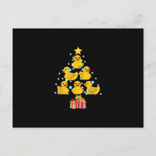 Postal De Invitación Pato de goma árbol de Navidad Pato Pato Navidad