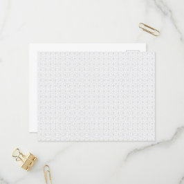 Postal De Invitación Patrón de mosaico geométrico de gris claro