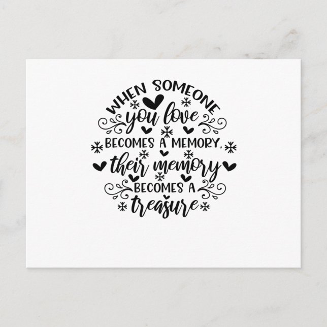 Postal De Invitación Pensar en ti en el cielo parece tan lejano, pero (Anverso)