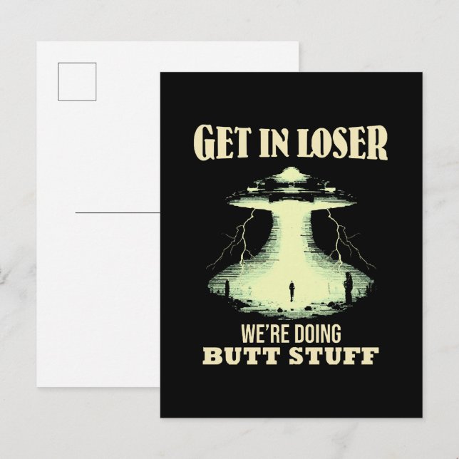 Postal De Invitación Pérdete, estamos haciendo cosas de culo (Anverso / Reverso)