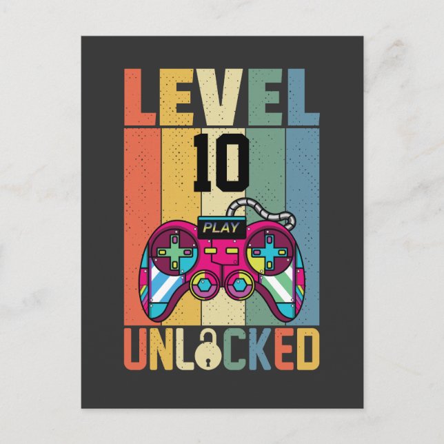 Postal De Invitación Personaliza Crea Tu Propio Nivel de Traje Desbloqu (Anverso)