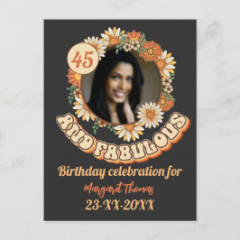 Postal De Invitación Personalizado Grupo de Aniversario de Coincisión d
