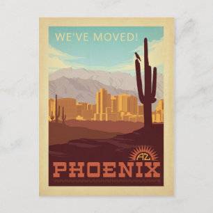 Postal De Invitación Phoenix, Arizona   Nos hemos mudado