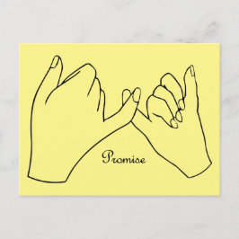 Postal De Invitación Pinky Swear Promise