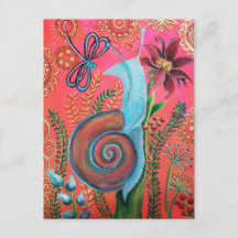 pintura rosada de caracol