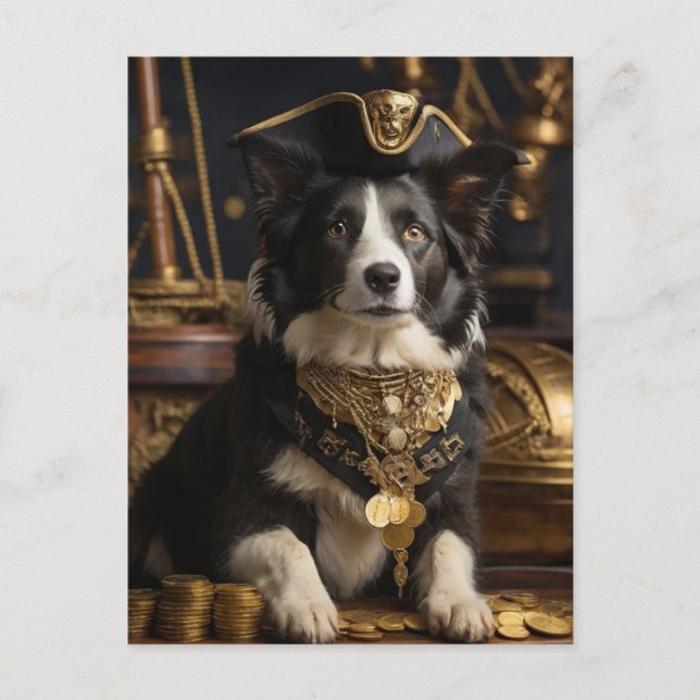 Postal De Invitación Pirates Fiesta Harty (Anverso)