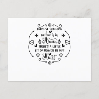 Postal De Invitación Porque alguien que amamos está en el cielo, hay un