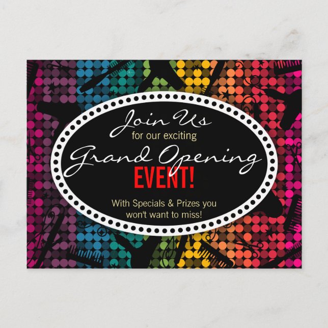 Postal De Invitación Postcarta de evento de Salón del Personalizado Rai (Anverso)