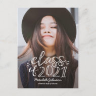 Postal De Invitación Postcarta de graduación de guión diverso