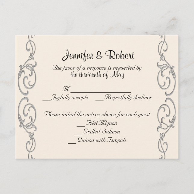 Postal De Invitación Postcarta de Western Calla Lily Posh RSVP (Anverso)