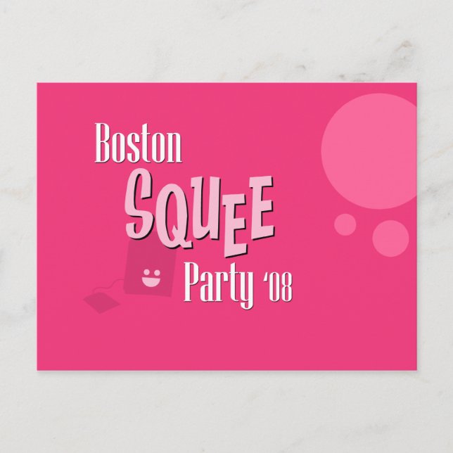 Postal De Invitación Postcarta oficial del Fiesta de la Plaza de Boston (Anverso)