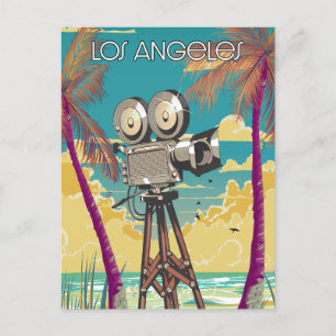 Postal De Invitación Póster de cámara de cine de Los Ángeles