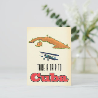Postal De Invitación Póster de vacaciones en Cuba