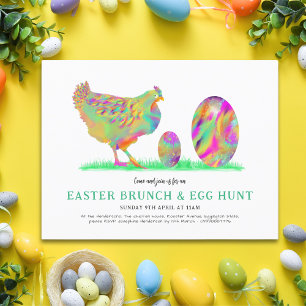 Postal De Invitación Presupuesto de pollito de acuarela de búsqueda de