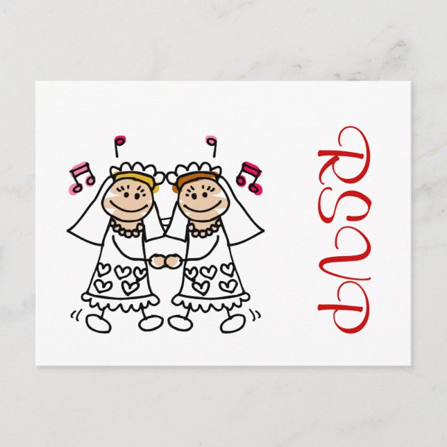 Postal De Invitación Primera danza lesbiana (Anverso)