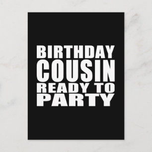 Postal De Invitación Primos: Primo de cumpleaños listo para Fiesta